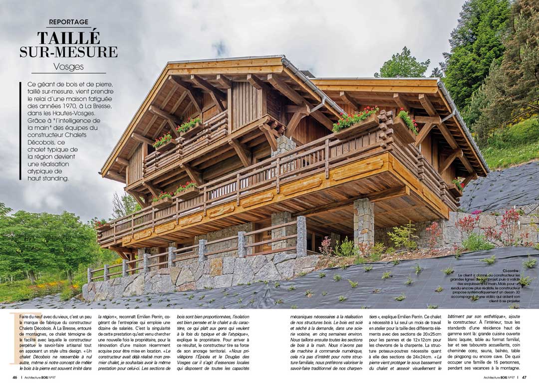 Un chalet bois authentique dans les Hautes-Vosges
